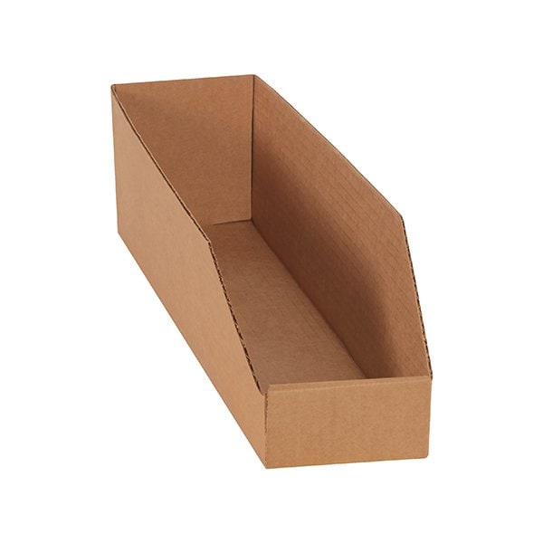 Bsc Preferred 4 x 18 x 4-1/2'' Kraft Bin Boxes, 50PK BUY00030071 - main